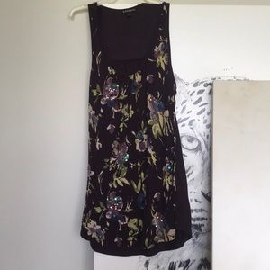 Express purple sequin top